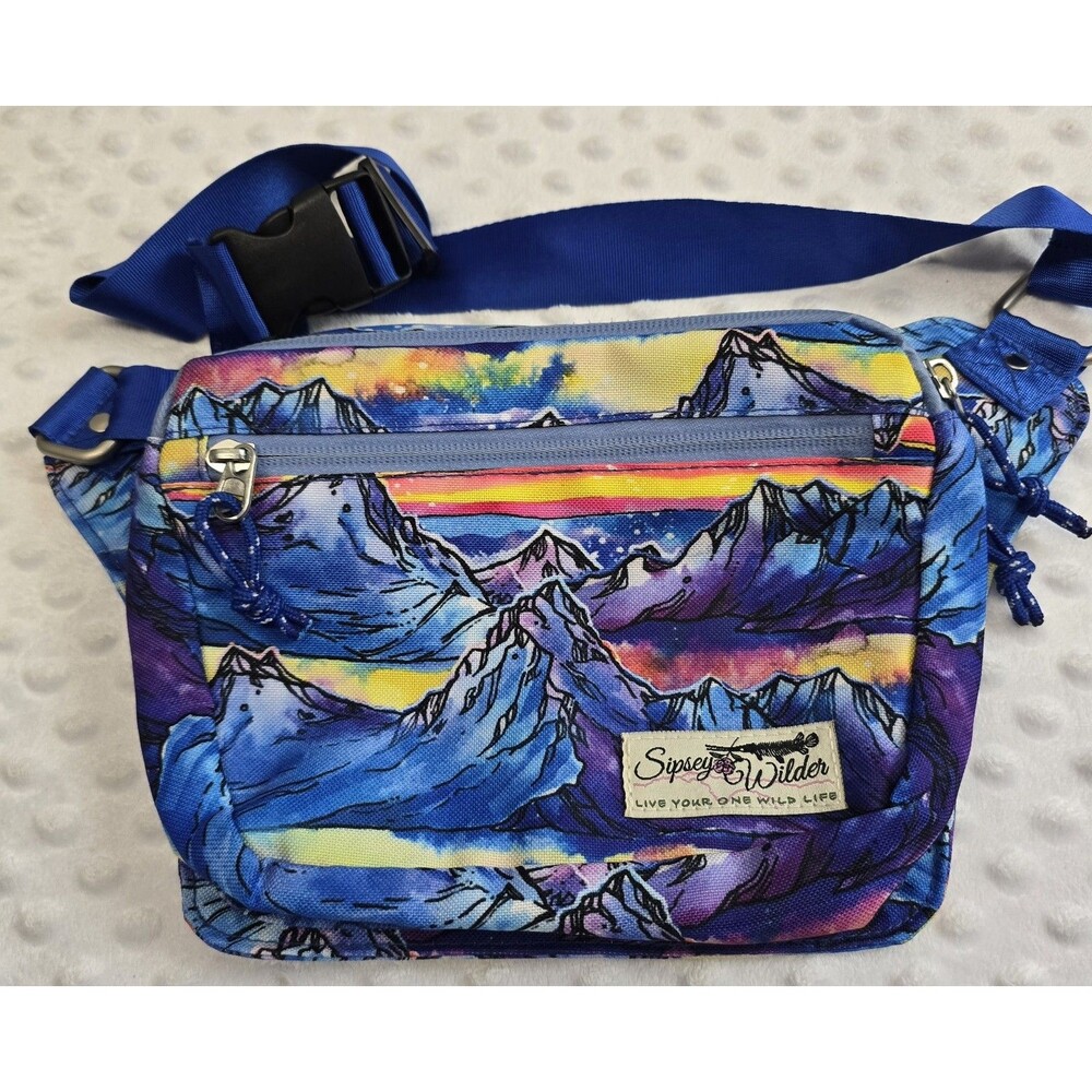 Sipsey Wilder Crossbody Aurora Peaks Rover Hip Bag Mountain Landscape Festival